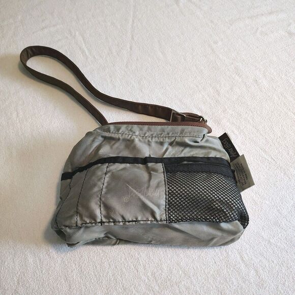 Ameribag Crossbody Shoulder Bag Small Brown Nylon Adjustable Strap Travel Purse - Picture 6 of 8